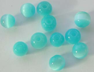 cat's eye fiber optic glass beads