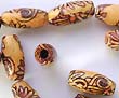 painted wooden beads, jewelry making supply wholesaler