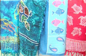 wholesale sarong beach cover-ups, lava lava kanga  rayon sarongs from Bali Indonesia