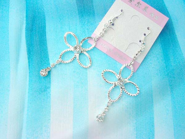 Clove flower cz fish hook fashion earring, wholesale jewelry companies