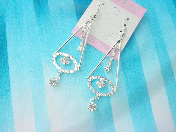 Cone shape fashion rhinestone earring