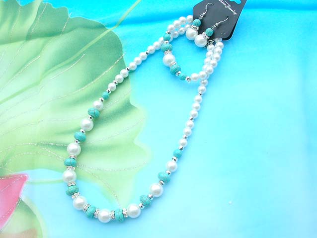 beaded-jewelry-set004faux-pearl-turquoise