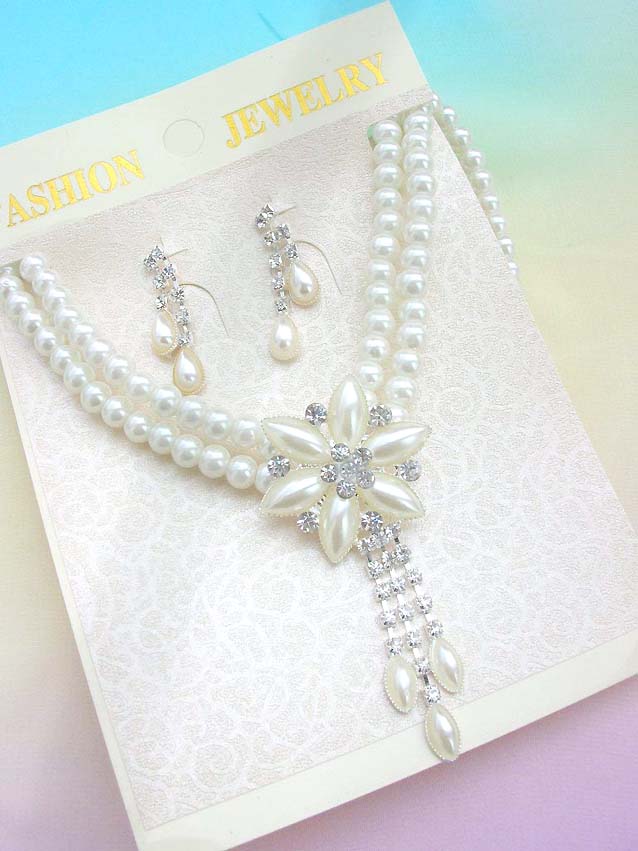 faux-pearl-crystal-flower-jewelryset017necklace-earring