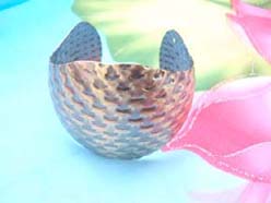 hammered designs metal cuff