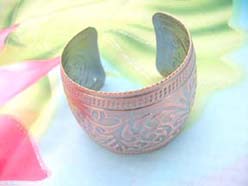 Bohemia Style Cuff Bangle Bracelet, copper color