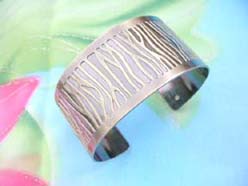 tree lines metal cuff jewelry