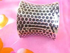 black silver tone honeycomb women cuff bangle bracelet cheap wholesale