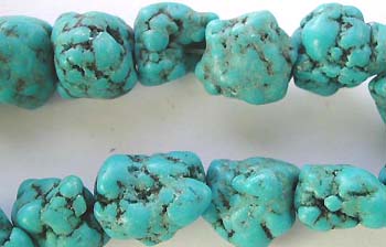 wholesale turquoise bead - Chinese turquoise nugget, turquoise chips and turquoise gemstone sterling silver jewelry