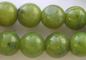 green lemon stone beads