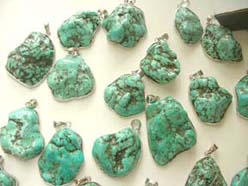 Large heavy genuine turquoise pendants wholesale  turquoise lry supply