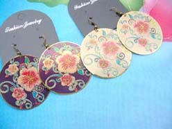 hibiscus flowers earrings assorted colors