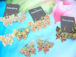 butterfly cut-out costume earring jewelry