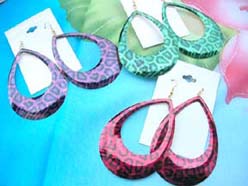 huge drop earrings for piered ears, mixed colors