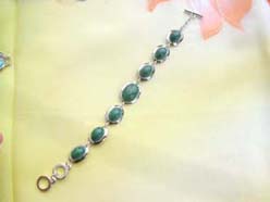 wholesale gemstone braclet with green agate