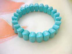 turquoise stone bead bracelet 