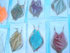 Silk Thread Chandelier Hot Fashion Earrings Leaf Designs Assortment