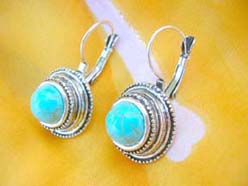 turquoise jewelry gemstone fashion earring