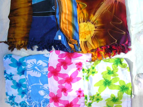 Traditional fashion floral pareo sarong
