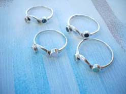 Exquisite 925. sterling silver tide waves spin ring