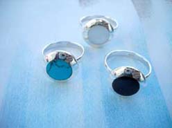 High polish 925. sterling silver etoile ring