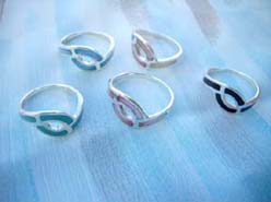 High polish 925. sterling silver tree bark ring